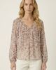 Modenaire Modenaire V Neck Patterned Lightweight Long Sleeve Blouse - 2