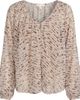 Modenaire Modenaire V Neck Patterned Lightweight Long Sleeve Blouse - 4