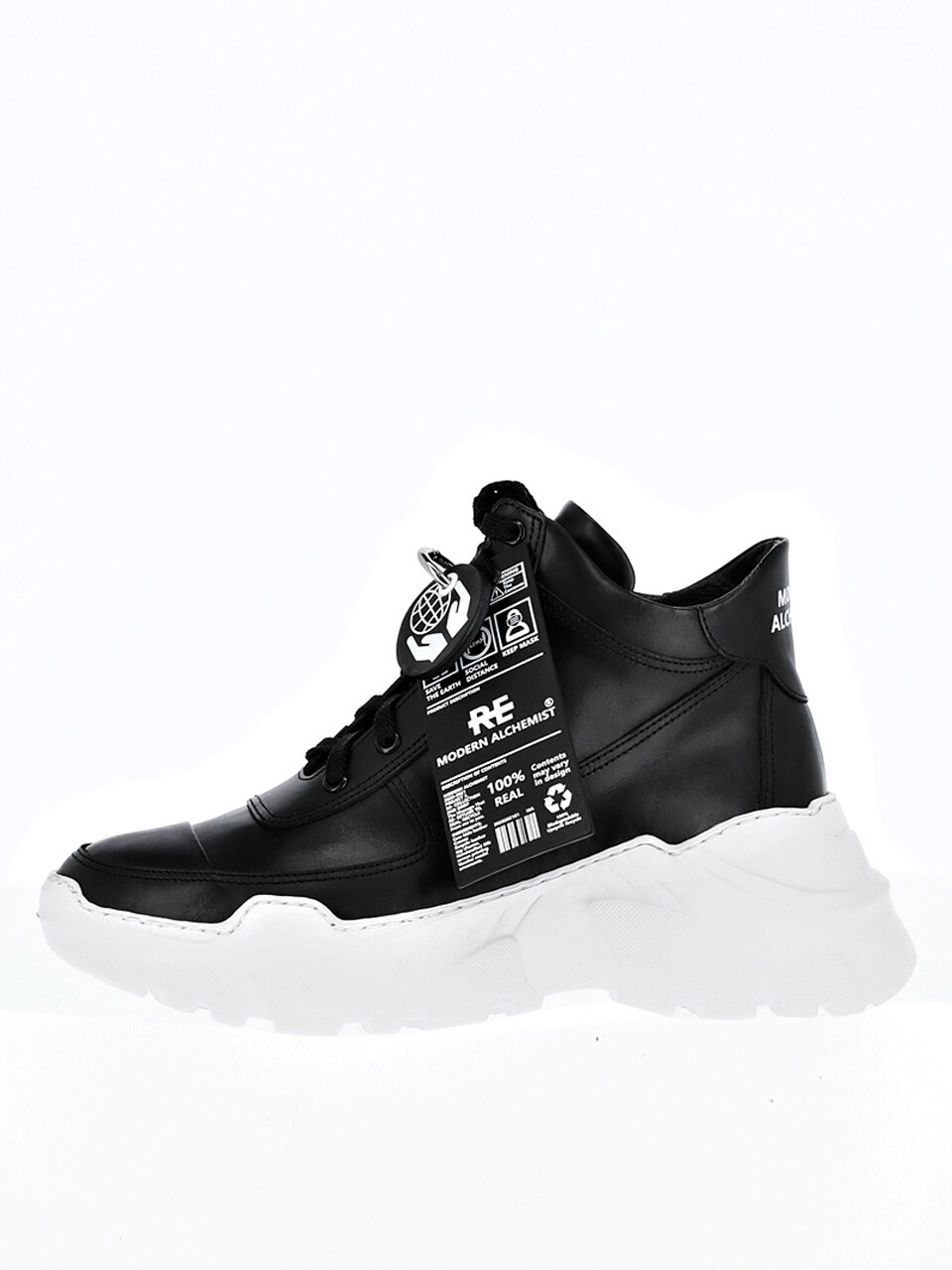 MODERN ALCHEMIST PROJECT 3. RE- 2ND SNEAKERS MID_BLACK