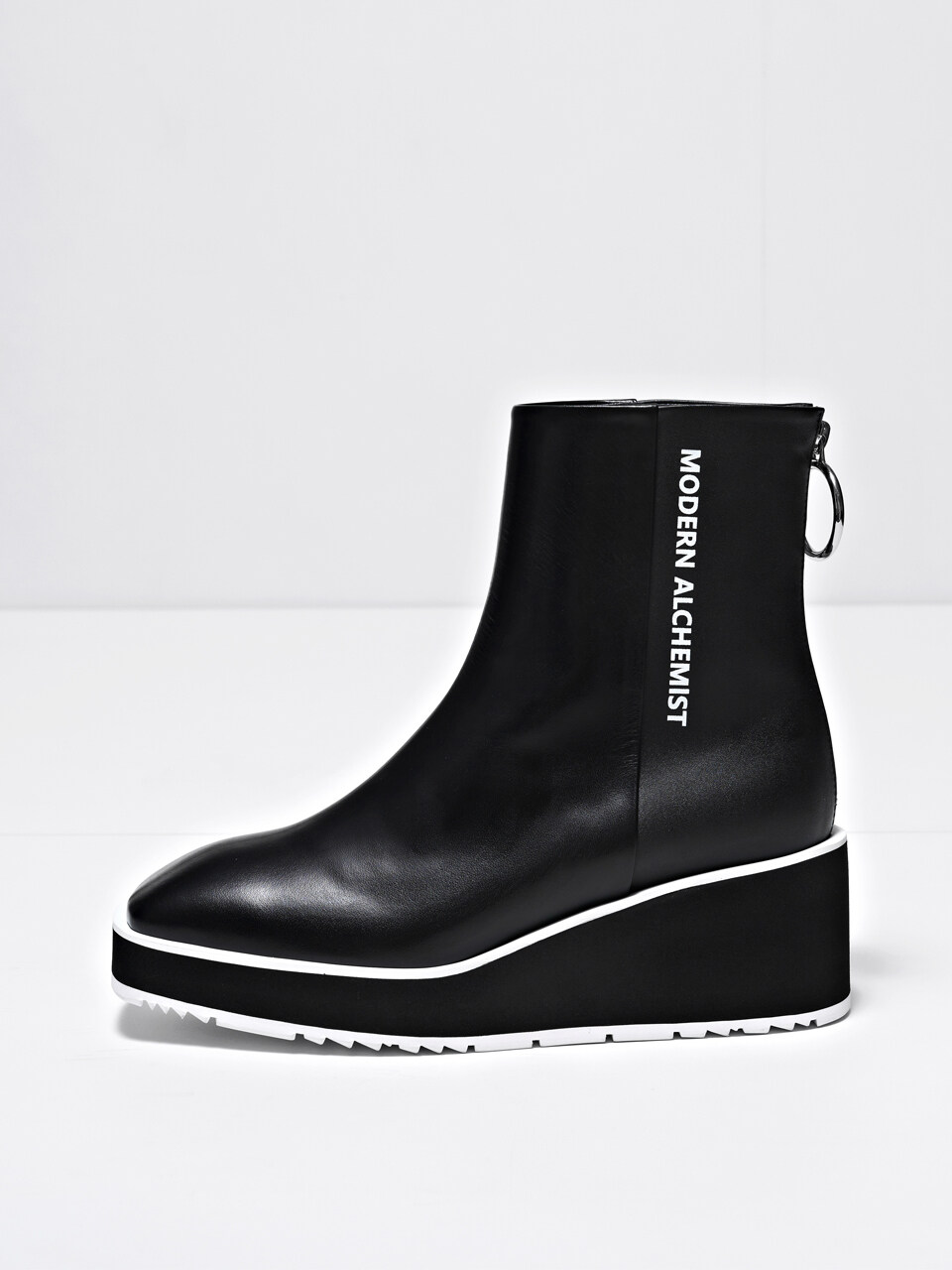 MODERN ALCHEMIST Project 3 Re-Tro Logo Boots - Black