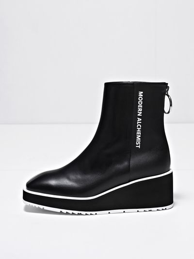 MODERN ALCHEMIST Project 3 Re-Tro Logo Boots - Black
