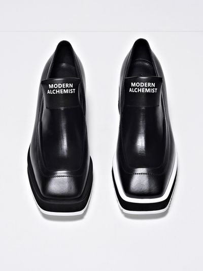 MODERN ALCHEMIST Project 3 Re-Tro Logo Loafers - Black