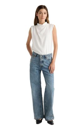 Modern Citizen Modern Citizen Allegra Gathered-Neck Sleeveless Blouse