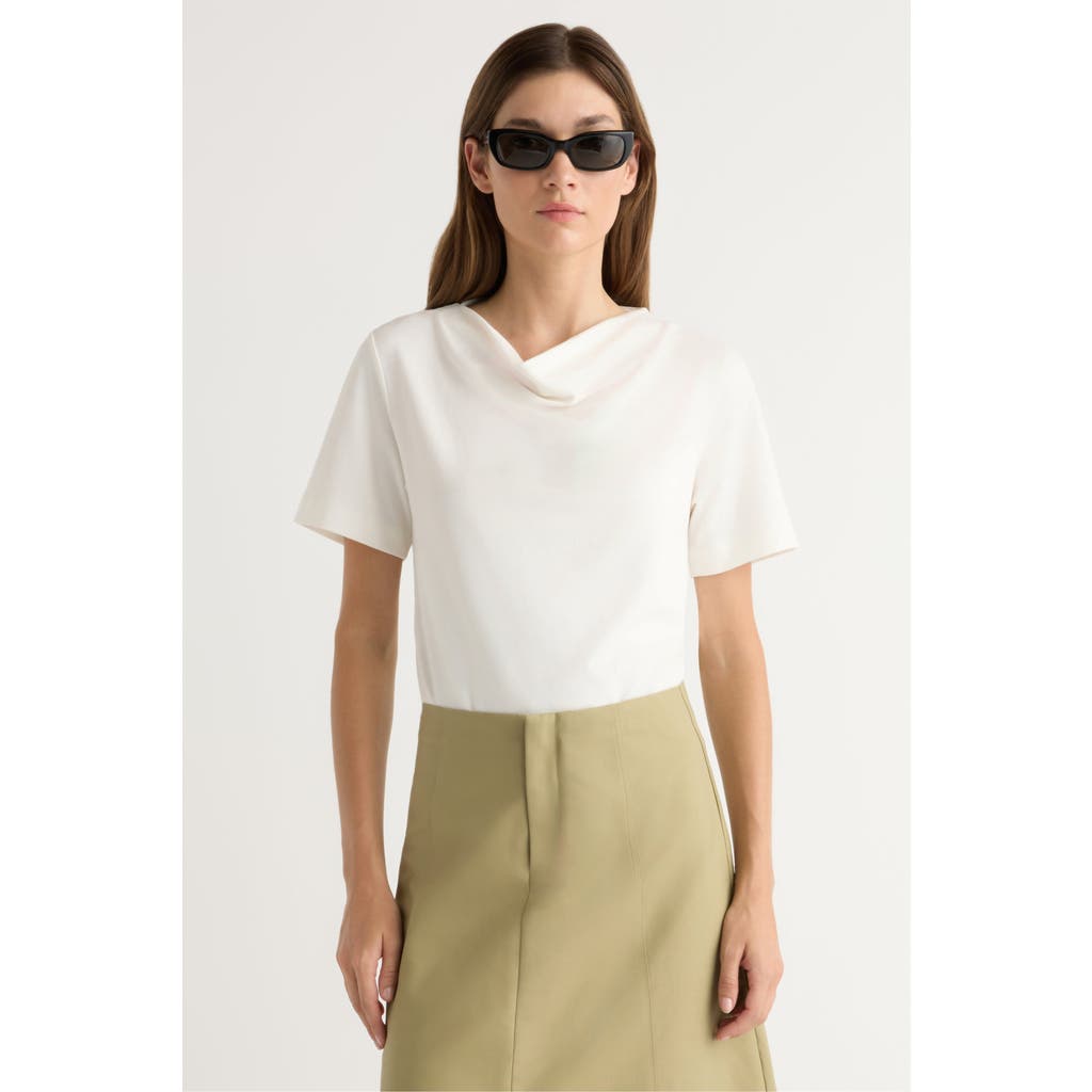 Modern Citizen Modern Citizen Kendra Organic Cotton Cowl-Neck Tee