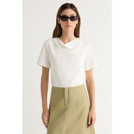 Modern Citizen Modern Citizen Kendra Organic Cotton Cowl-Neck Tee