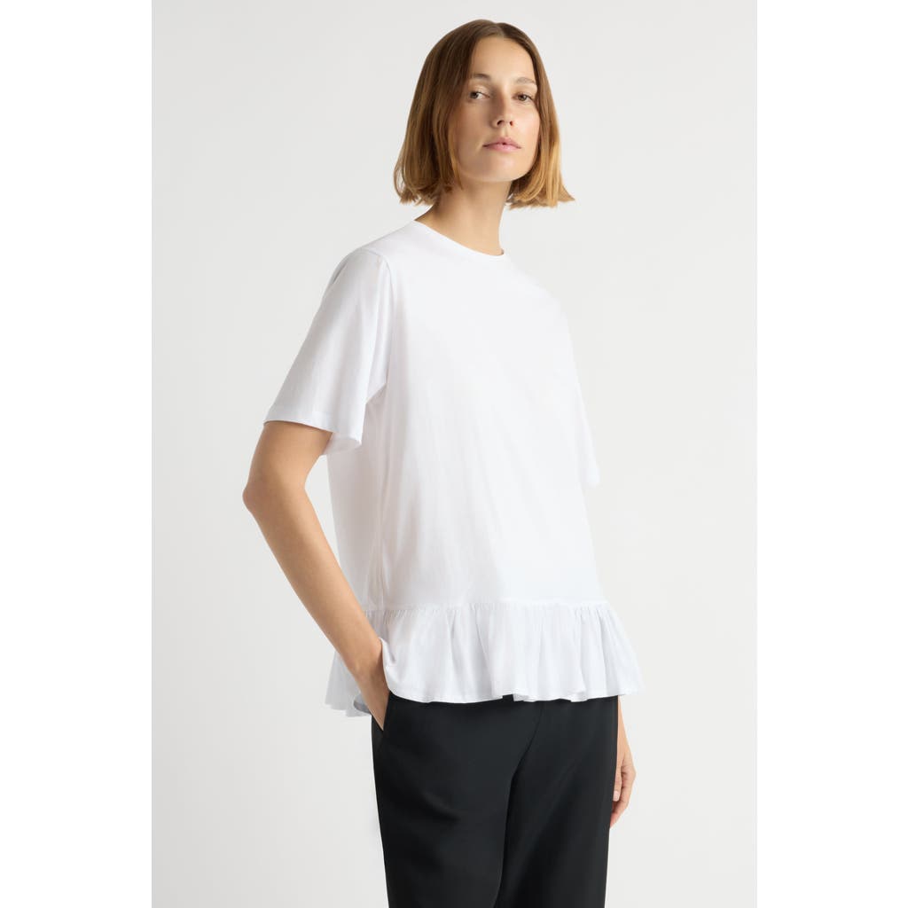 Modern Citizen Modern Citizen Leonie Organic Cotton Ruffled Tunic Tee