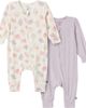Modern Moments™ by Gerber Modern Moments™ by Gerber 2-Pack Baby Girls Ivory Seashells Footless Coveralls  - 1