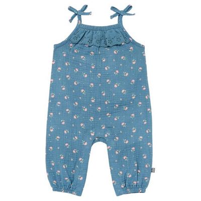 Modern Moments™ by Gerber Modern Moments™ by Gerber Baby Girls Beige Cherry Stripe Sleeveless Ruffle Romper