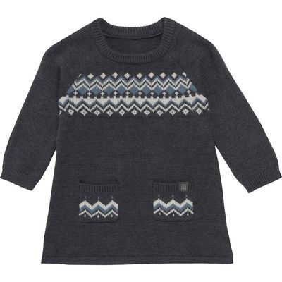 Modern Moments™ by Gerber Modern Moments™ by Gerber Dark Grey Heather Fair Isle Dress