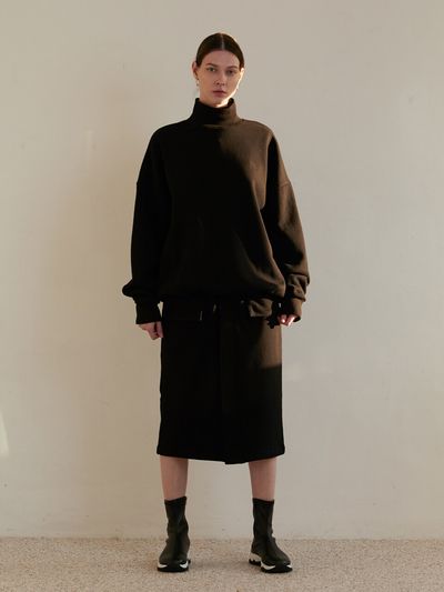 MODERNABLE Logo Pocket Skirt (Black)