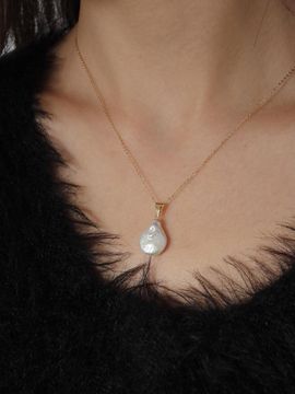 modernlike 14k Gold-Filled Baroque Freshwater Pearl Delicate Necklace