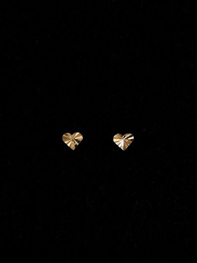 modernlike 14k gold heart light earrings