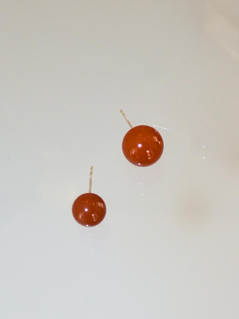 modernlike 14k Gold Jadeite Gemstone Earrings