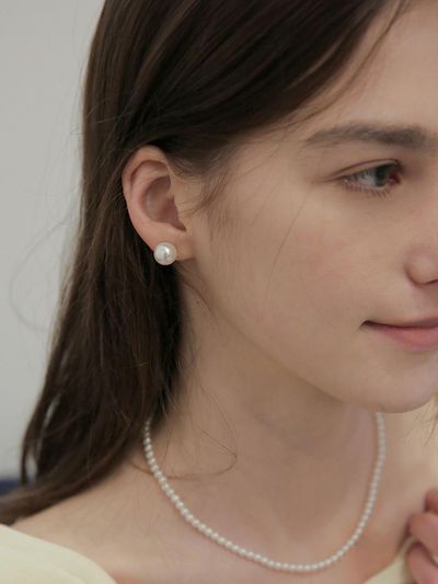 modernlike 14k Gold Swarovski Pearl Earrings