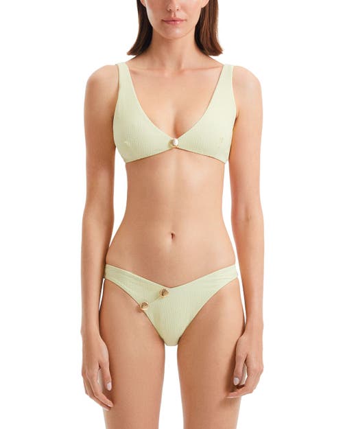 Moeva Moeva Aeron V Neck Textured Bikini Top