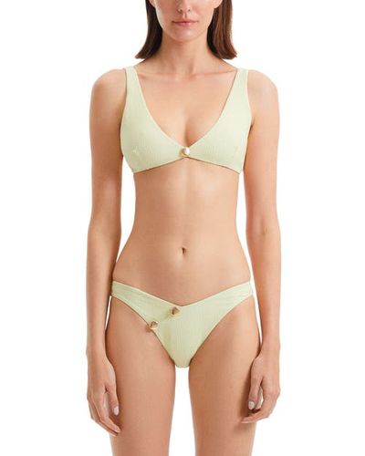 Moeva Moeva Aeron V Neck Textured Bikini Top