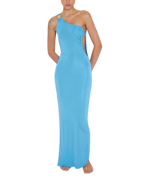 Moeva Moeva Fewa One-Shoulder Knitted Maxi Dress with Side Cut-Out Detail