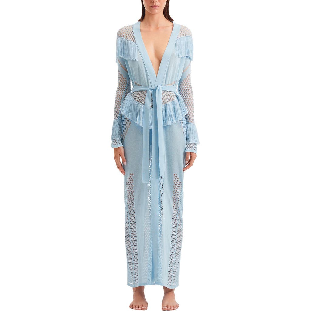 Moeva Moeva Itzel Knitted Mesh Long-Sleeve Kaftan