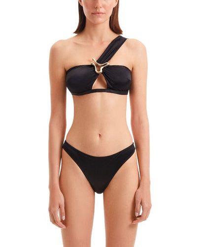 Moeva Moeva Sereia One Shoulder Satin Bikini Top