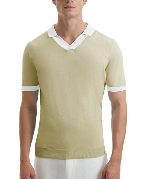 Moeva Moeva Troy V-Neck T-Shirt with Contrast Trim