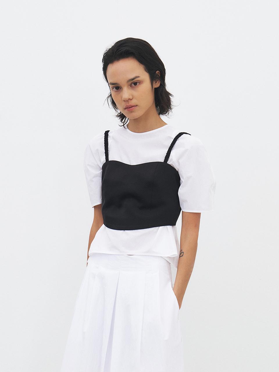 MOHAN Banding Adjustable Strap Bustier [2COLORS]