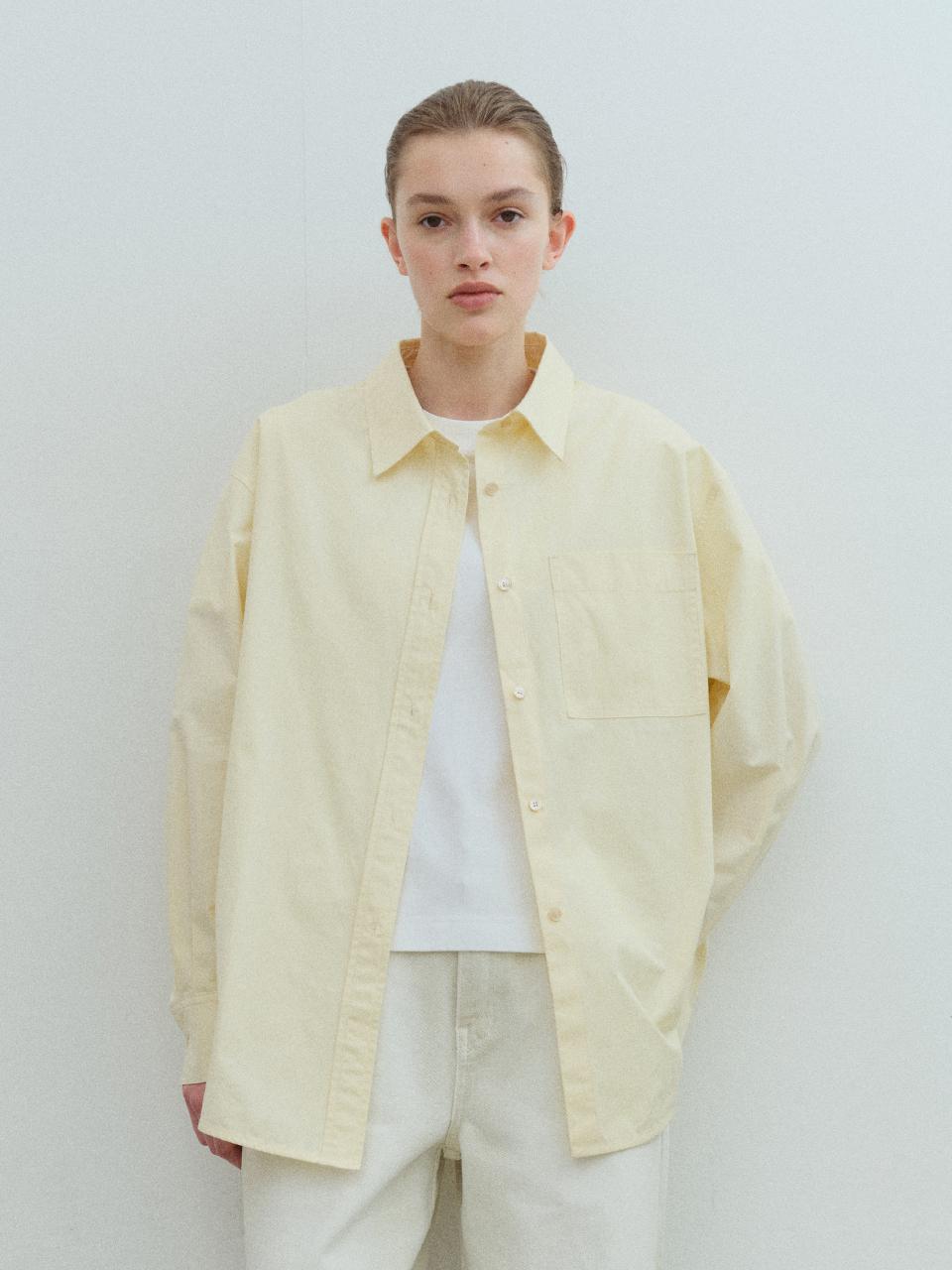 MOHAN Cotton Overfit Pocket Shirt _4COLORS