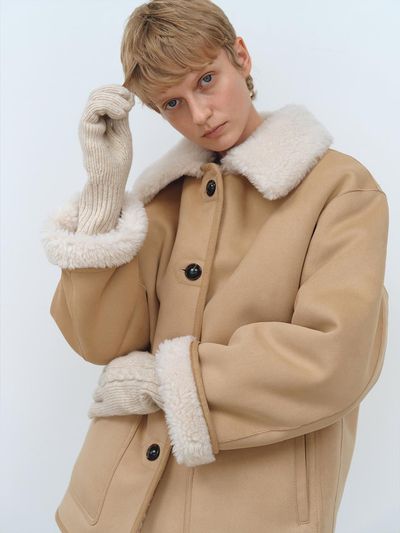 MOHAN Lambswool Cable Knit Winter Gloves