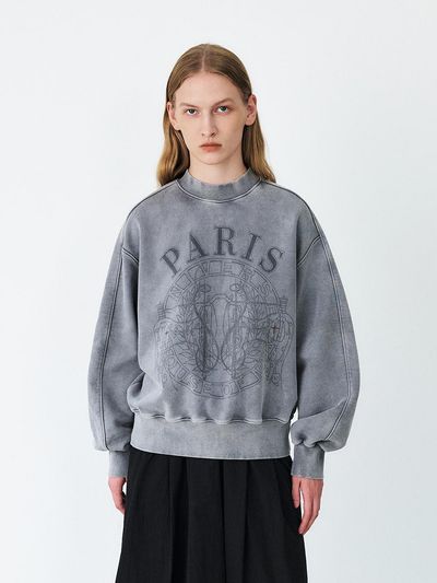 MOHAN Pigment Dyed Loose Fit Sweatshirt