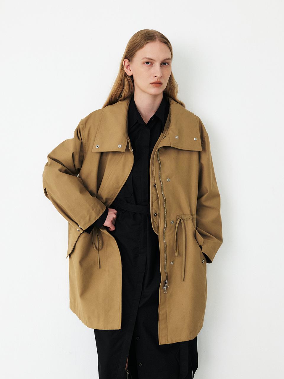 MOHAN Quilted Layer Safari Jumper [BROWN/BLACK]