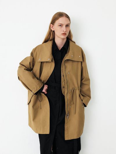 MOHAN Quilted Layer Safari Jumper [BROWN/BLACK]