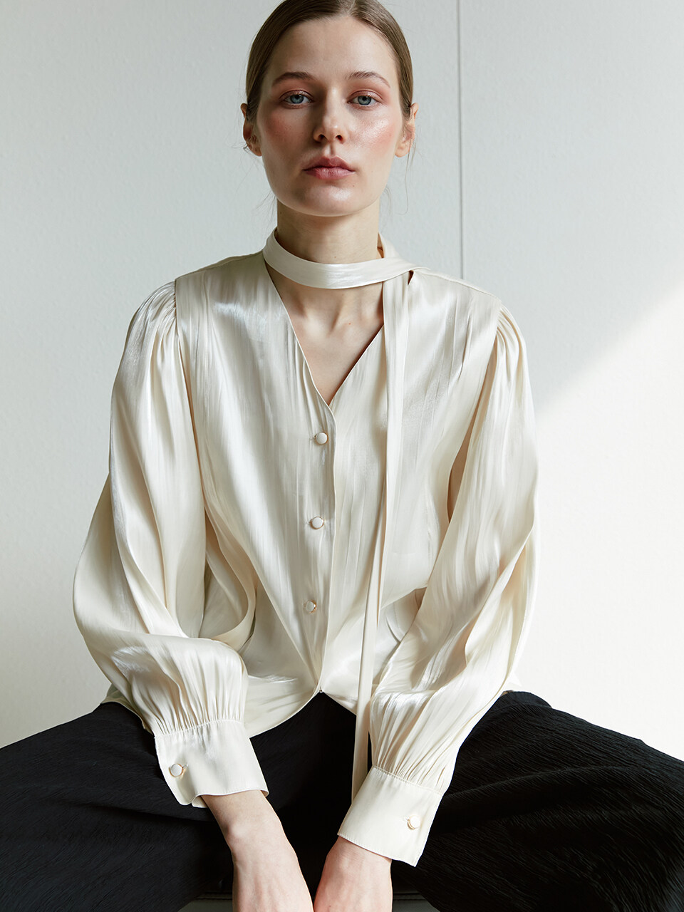 MOHAN RTS Shining Scarf Blouse