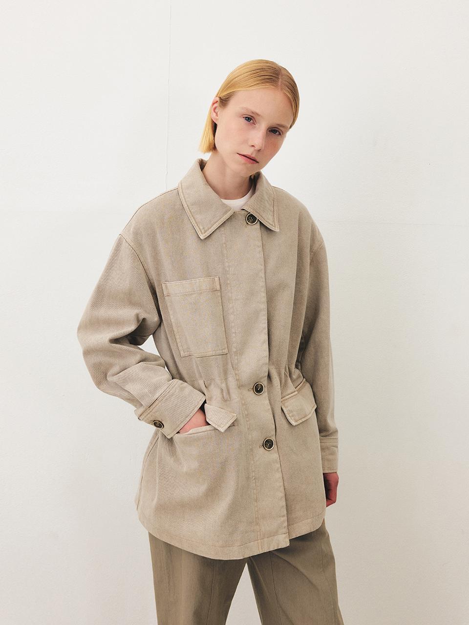 MOHAN Semi-Double Dyeing Cotton Denim Jacket