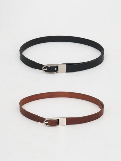 MOHAN Signature Italian Full-grain Leather Belt [2COLORS]