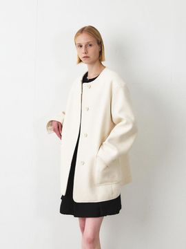MOHAN Tweed Overfit Single Jacket