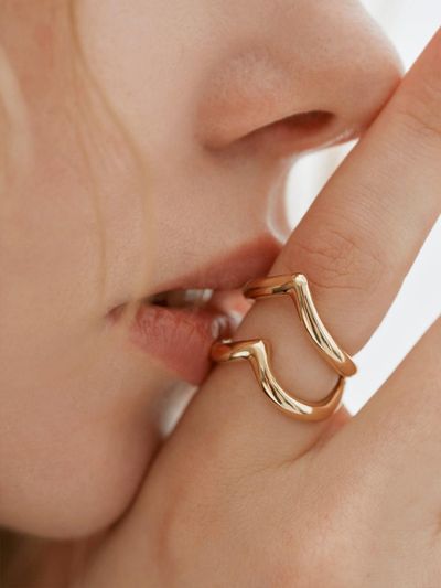 MOI studio Cubic Heart Ring