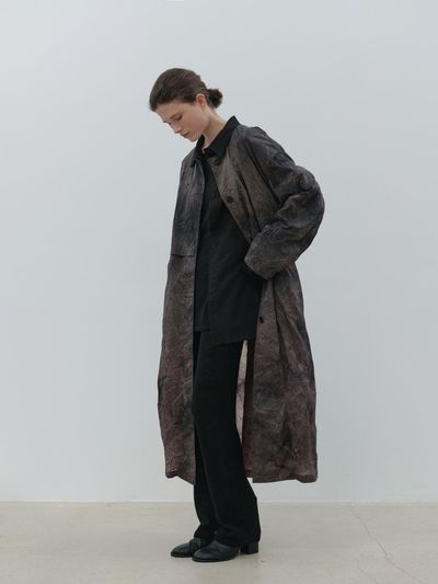 MOIA sheer knit pants (black)