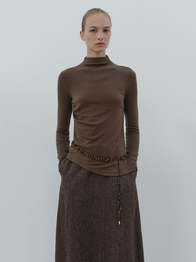 MOIA wave turtleneck (wood)