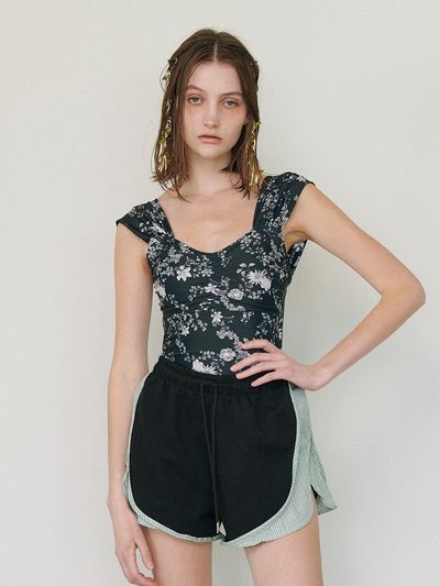 MOIFAIRE Flower Swimsuit - Black