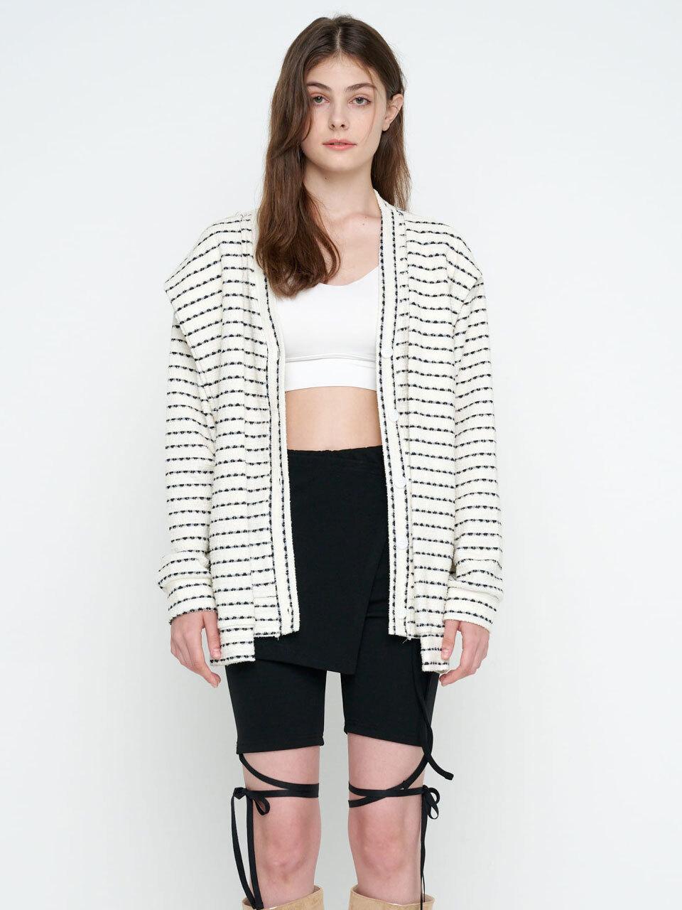 MOIFAIRE LAYERED BIKER PANTS / BLACK