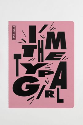 Moleskine Moleskine x BLACKPINK Limited Edition Cahier Journal in Black Pink at Urban Outfitters
