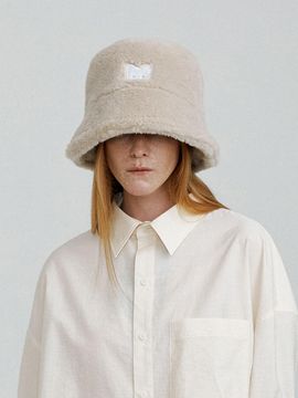 molliolli BUCKET LAMB fur hat