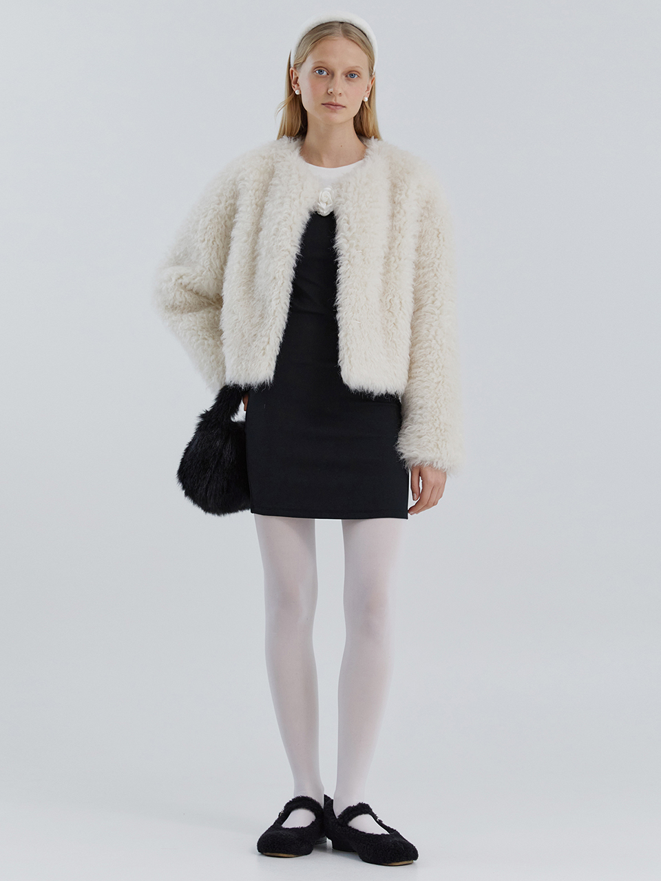molliolli Fleece Curly Fur Jacket