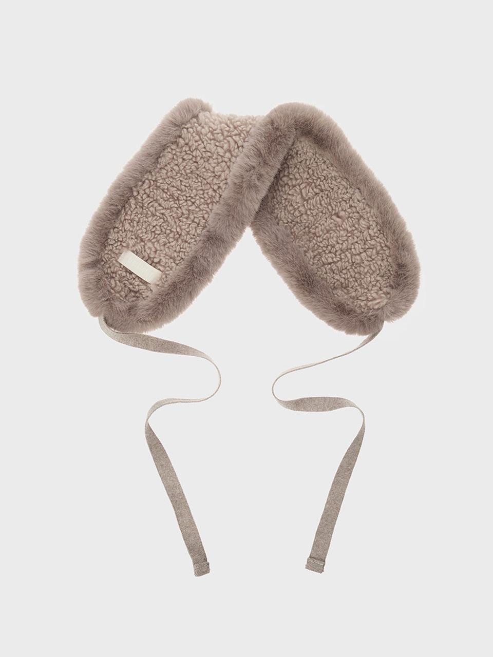 molliolli fur earmuffs [taupe]
