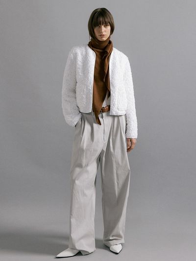 molliolli KIM reversible cardigan jacket [white]