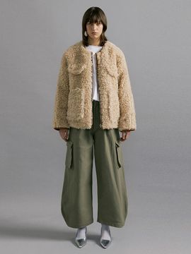 molliolli MOE reversible zipup jumper [beige]