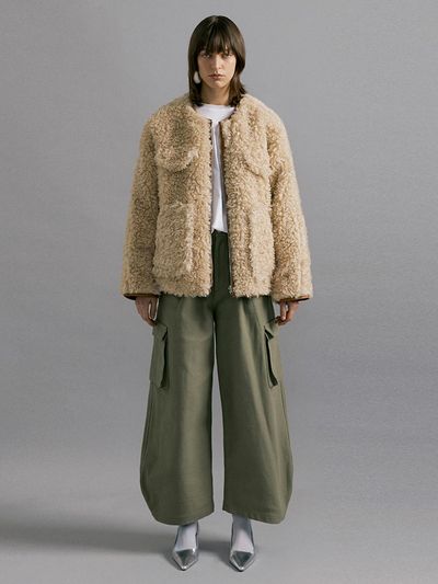molliolli MOE reversible zipup jumper [beige]