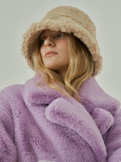 molliolli TOYA Eco-fur Bucket Hat (3 Colors)