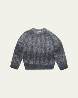 Molo Boy's Bosse Space-Dyed Crewneck Sweater