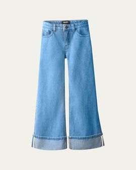 Molo Girl's Aleen Wide-Leg Jeans