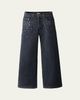 Molo Girl's Asta Rhinestone-Embellished Wide-Leg Denim Jeans - 1